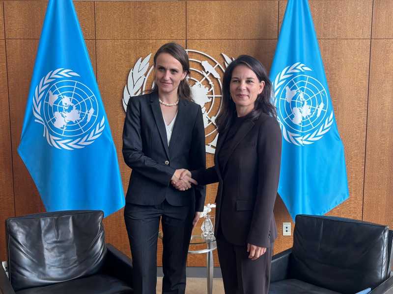 Oana Țoiu, întrevedere cu președintele Adunării Generale a ONU