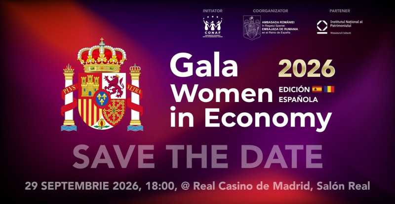 CONAF organizează la Madrid cea de-a treia ediție internațională a Galei Women in Economy
